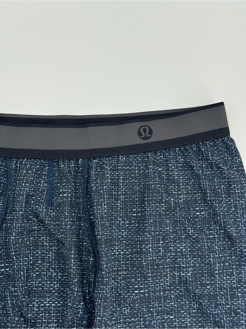 Lululemon Men’s Boxer Briefs XL Navy Gray Pattern Athletic Underwear
